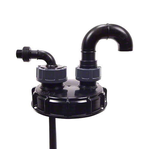 IBC-Schraubkappe DN 150 mit PE Sauglanze und Be- / Entl&uuml;ftung 