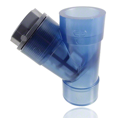 PVC-U Schmutzf&auml;nger transparent, Klebemuffe, EPDM