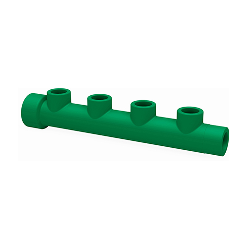 PP-RCT Verteiler Muffen kaskadierbar gr&uuml;n